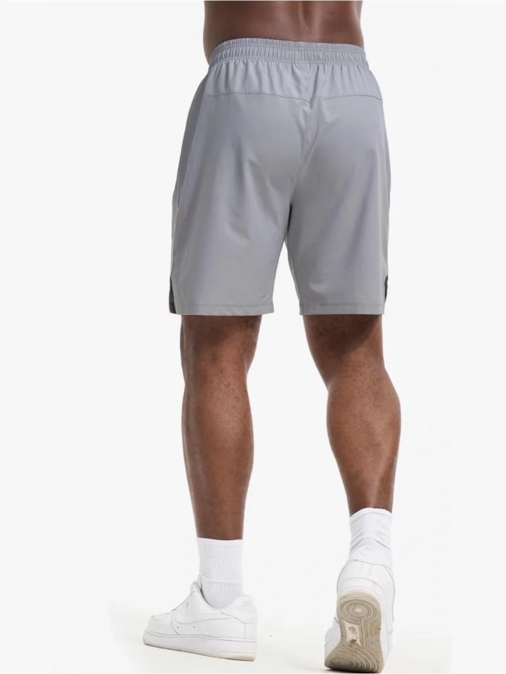 Men's Athletic Drawstring Shorts - Slate Blue